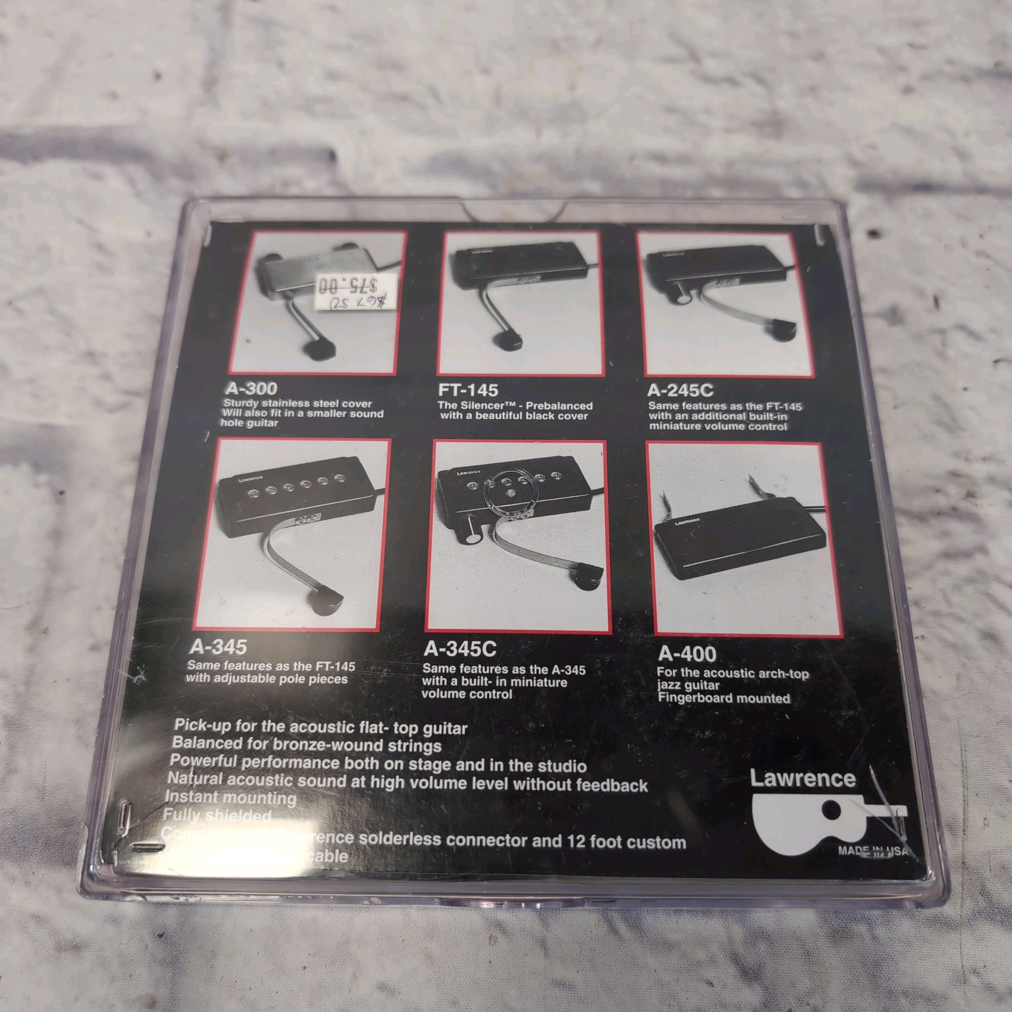 Bill Lawrence A345 Acoustic Guitar Sound Hole Pickup