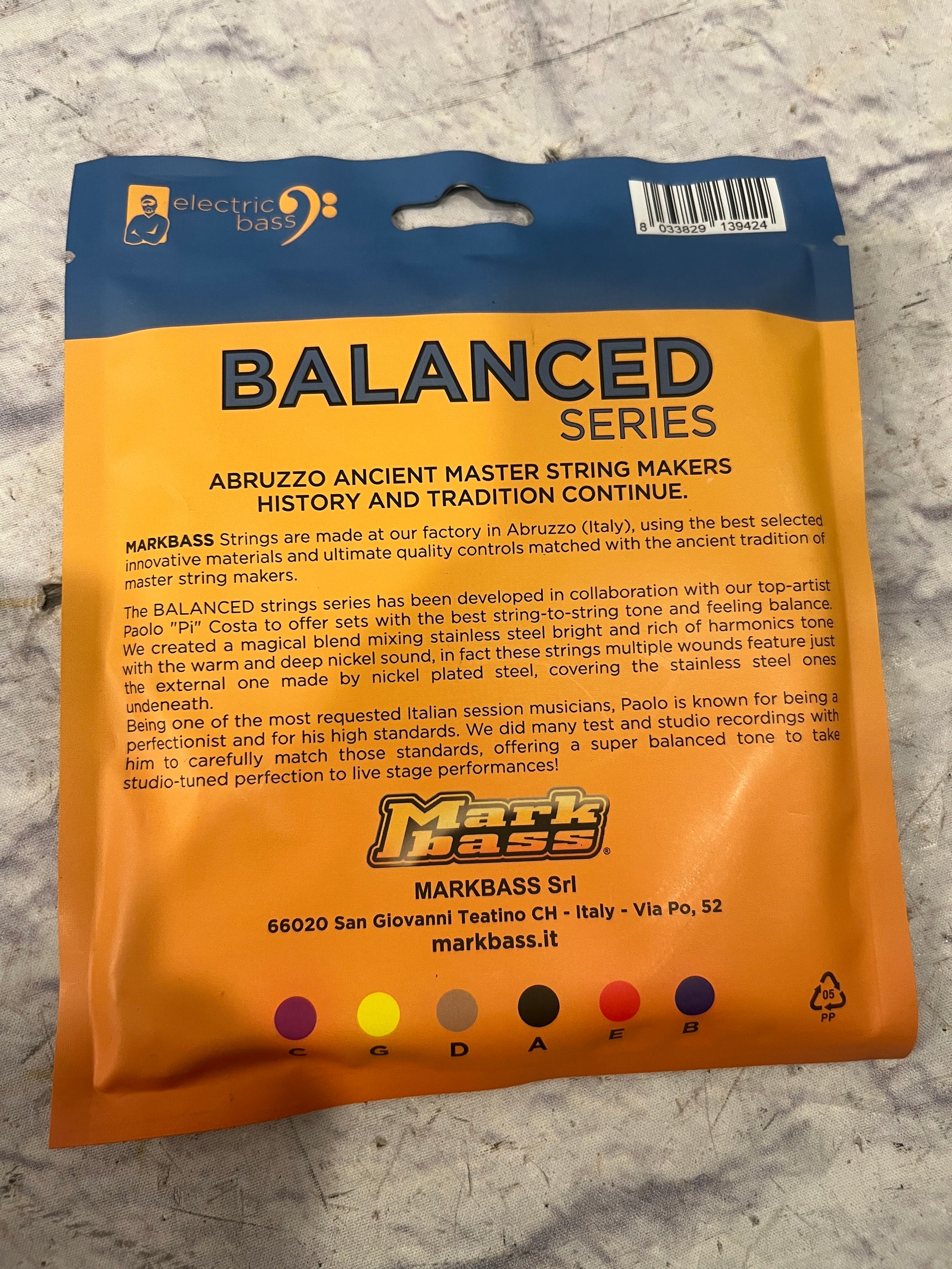 MarkBass 45-105 Balanced Series 4-String Bass Strings
