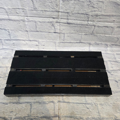 Unknown Solid Wood Pedalboard 30"x15" w/ Power and Audio Passthrough Pedal Board