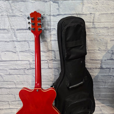 Eastwood Classic 6 Orange With Case Hollow Body Electric