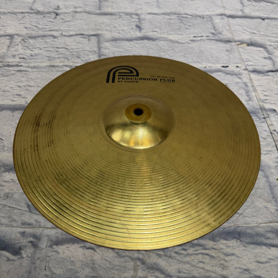 Percussion Plus 14" Hi Hat Top Cymbal