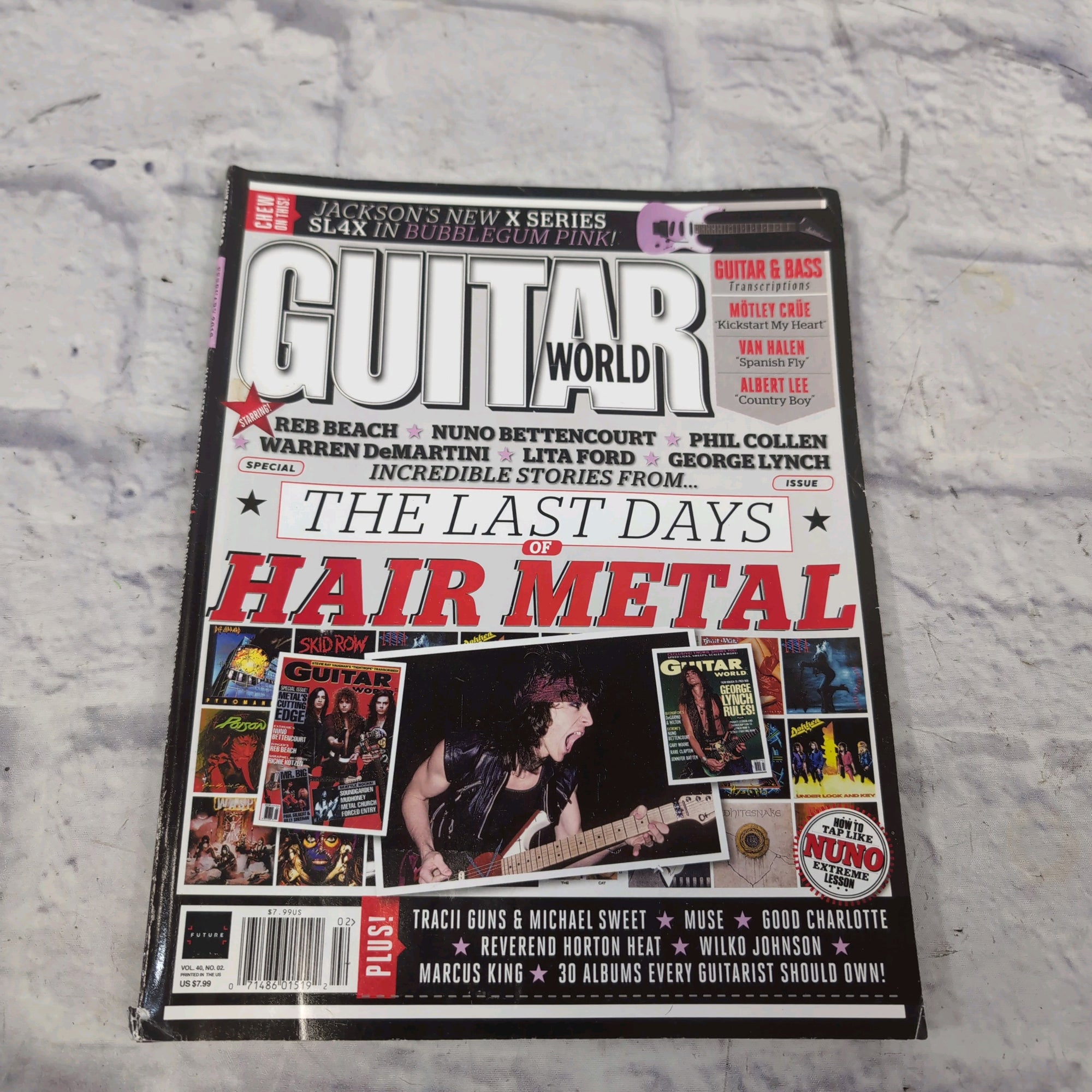 Guitar World February 2019 | Hair Metal Special | Muse | 30 Albums Every Guitarist Should Own Magazine