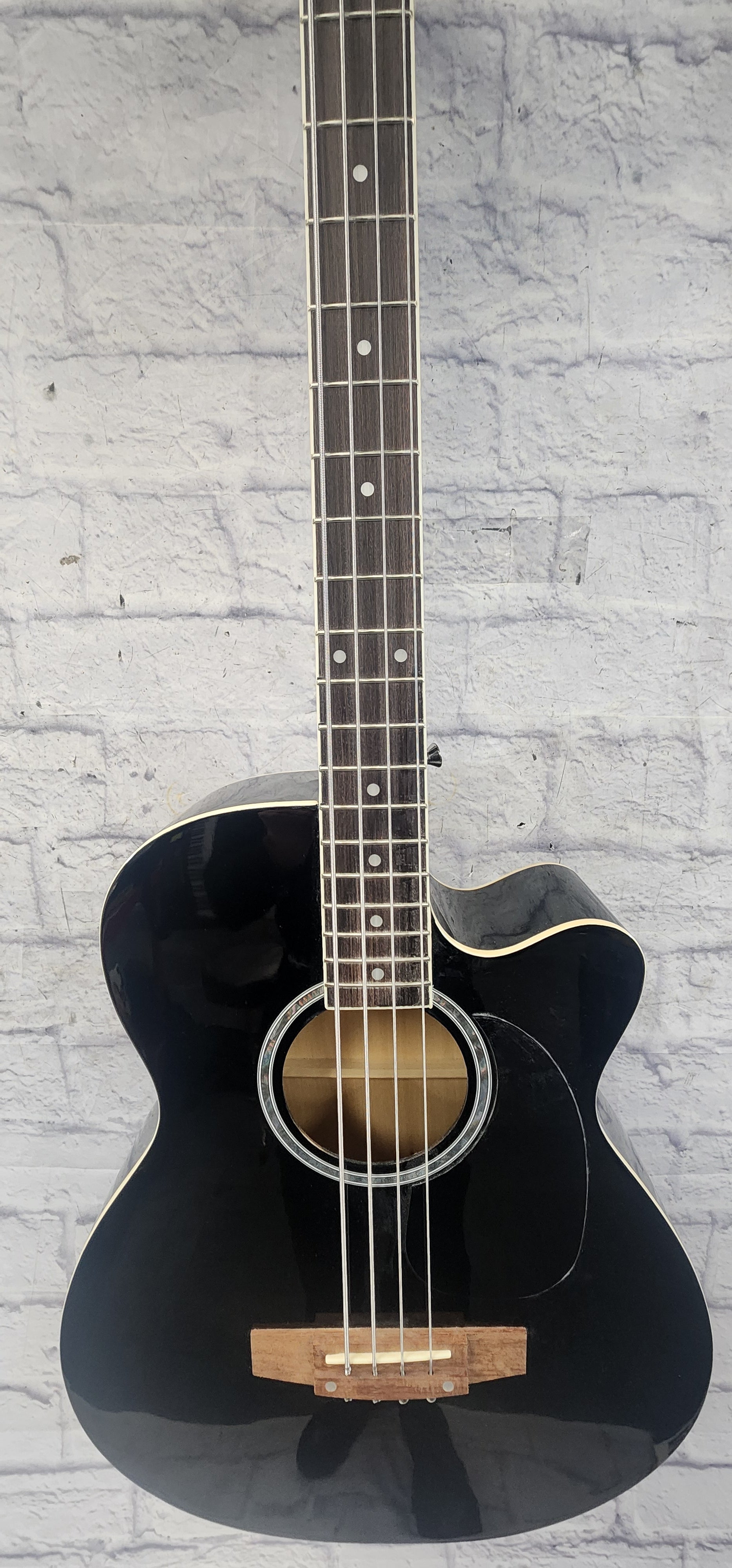 Unknown Short Scale 4 String Acoustic Bass 4 String Bass Guitar