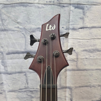 LTD LTD-4 Walnut 4 String Bass Guitar