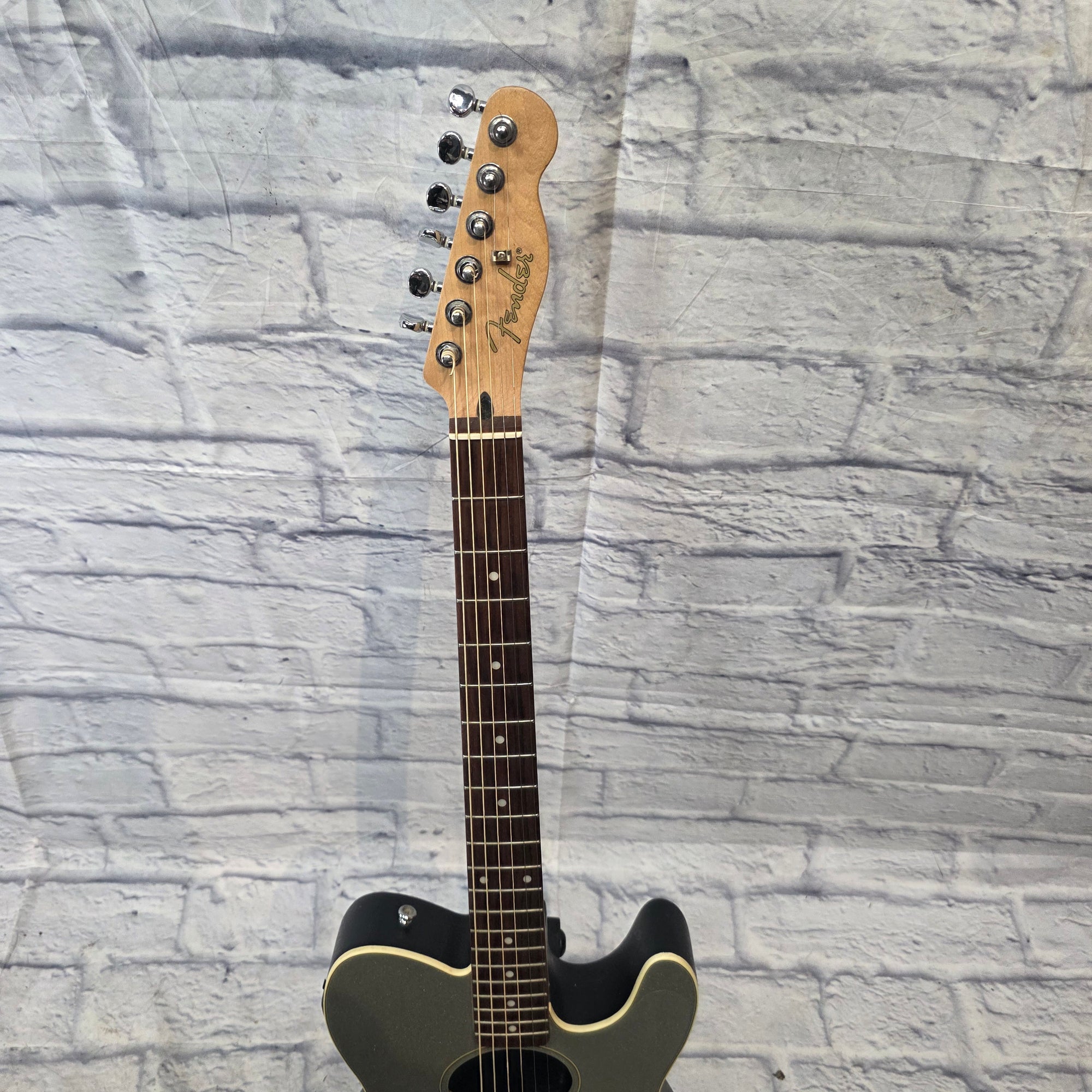 Fender Telecoustic Silver Sparkle Acoustic Guitar