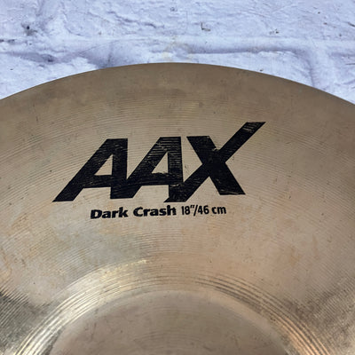 Sabian 18 AAX Dark Crash Cymbal CRACKED