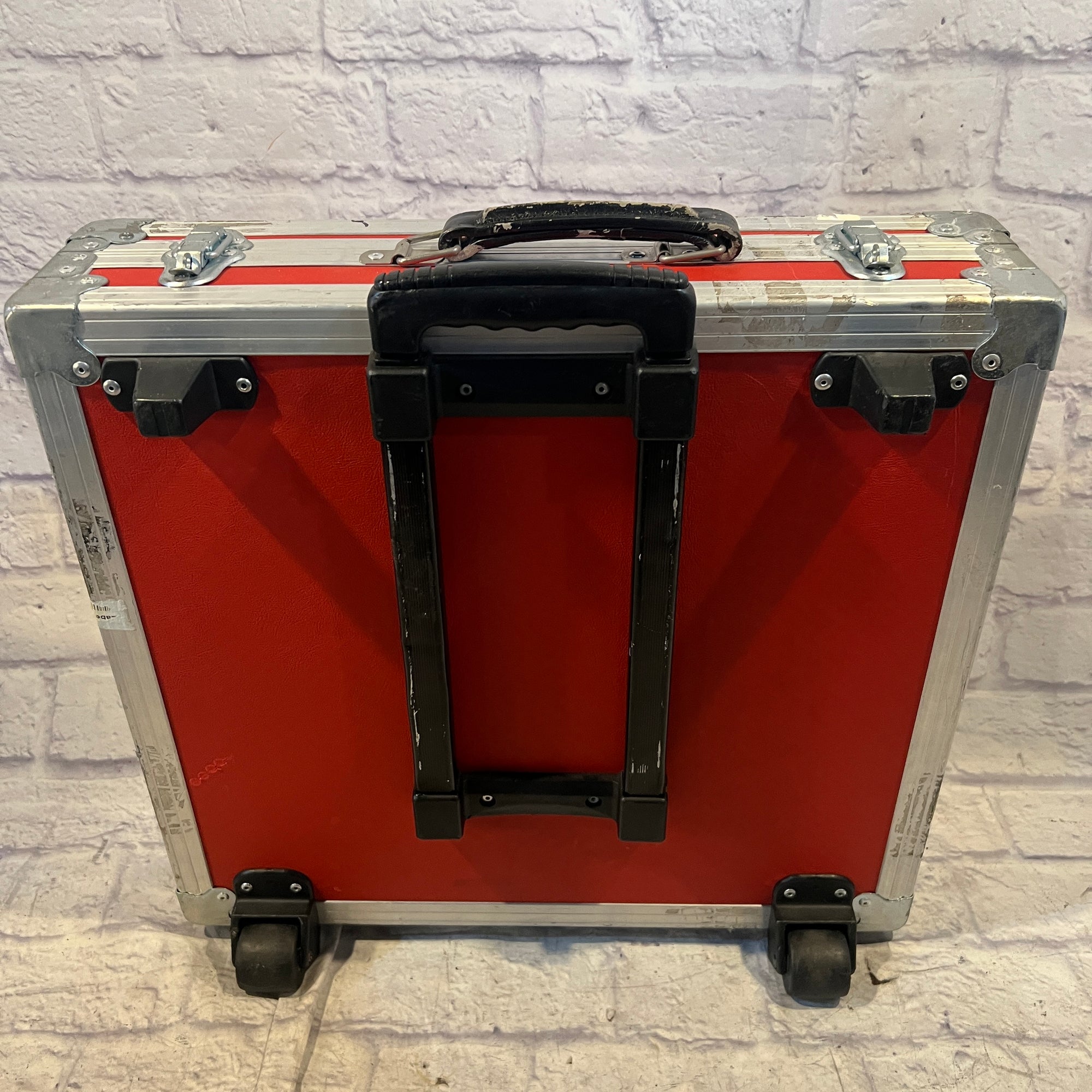 Unknown Accessory Case with Telescoping Handle and Wheels DJ Case