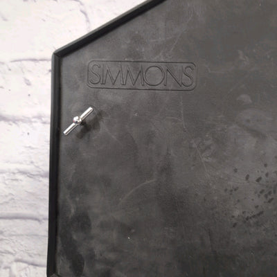 Vintage Simmons Octagon Electronic Drum Pad Bass Drum White