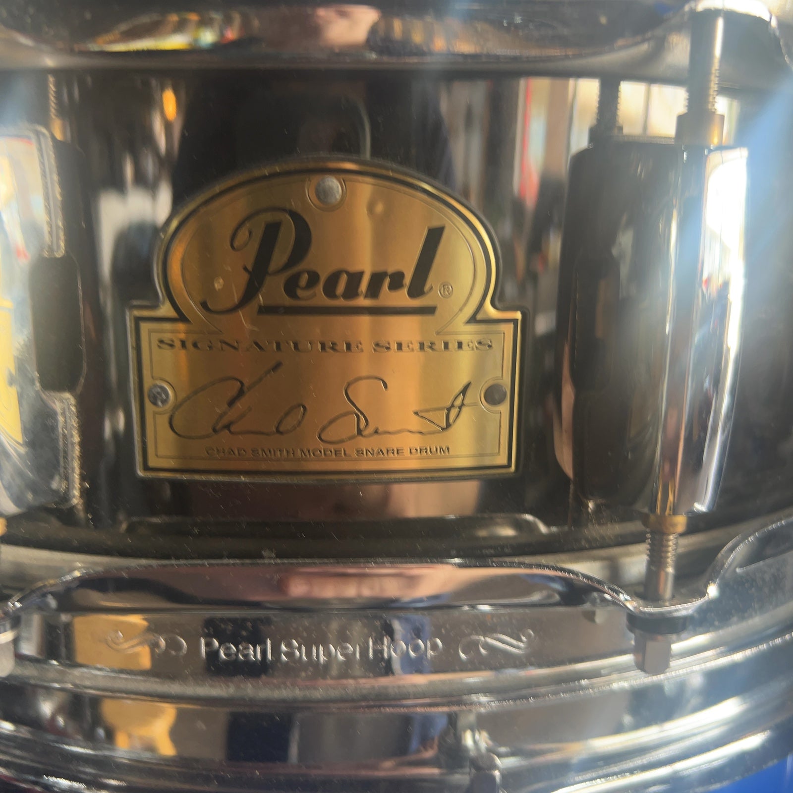 Pearl Chad Smith 5pc Drum Kit Blue with Signature Snare