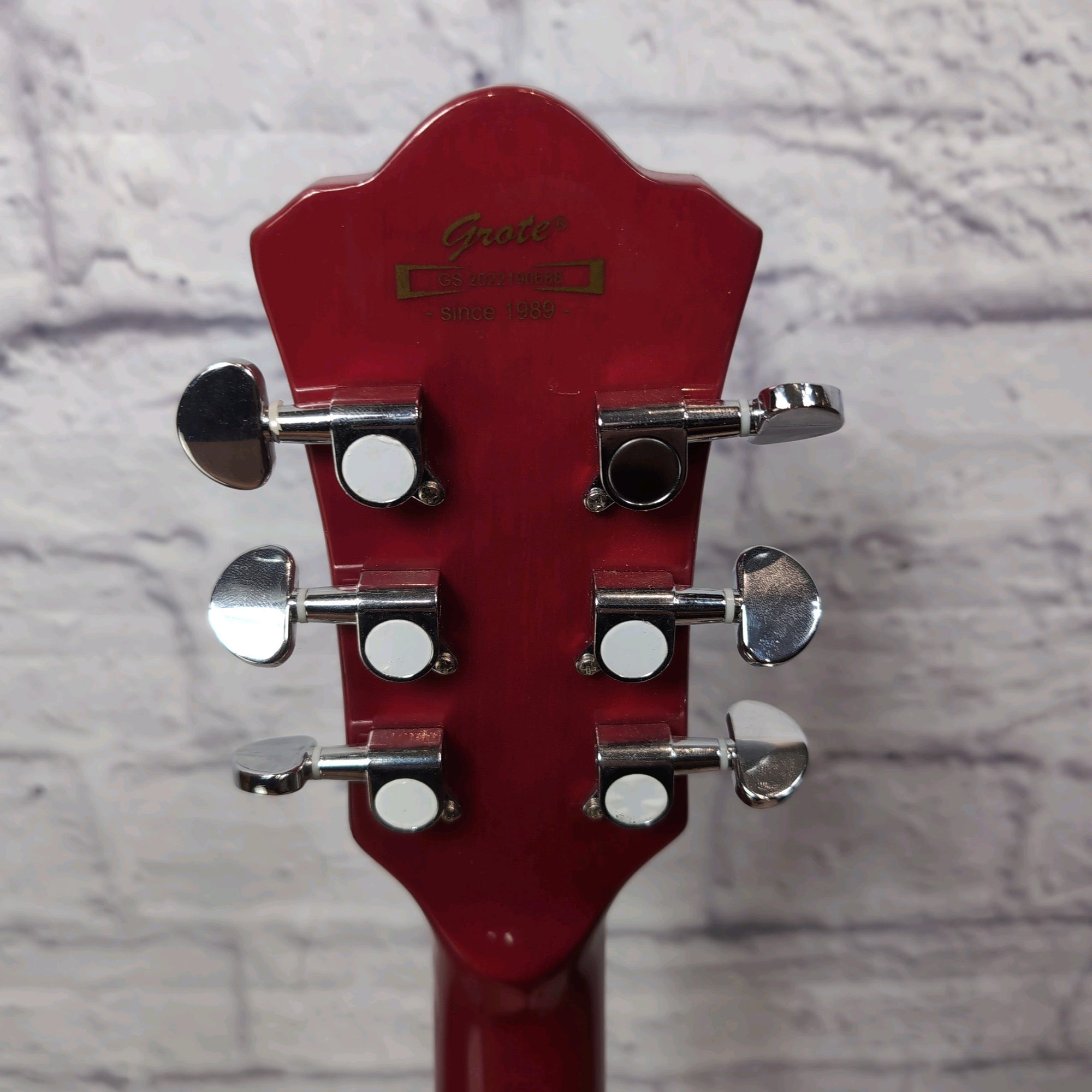 Grote Jazz Guitar w/ P90 GRWB-ZTTR Hollow Body Electric Guitar - Red