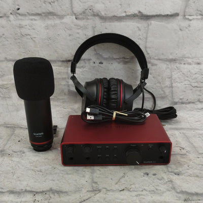 Focusrite Scarlet 2i2 Bundle W/ Mic and Headphones