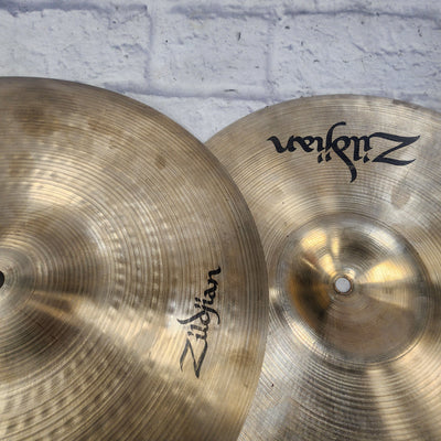 Zildjian 14" Avedis Light Hi Hat Cymbals (cracked)