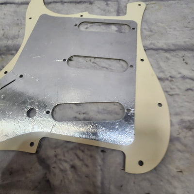Unknown Stratocaster Pickguard Parchment-Black-Parchment