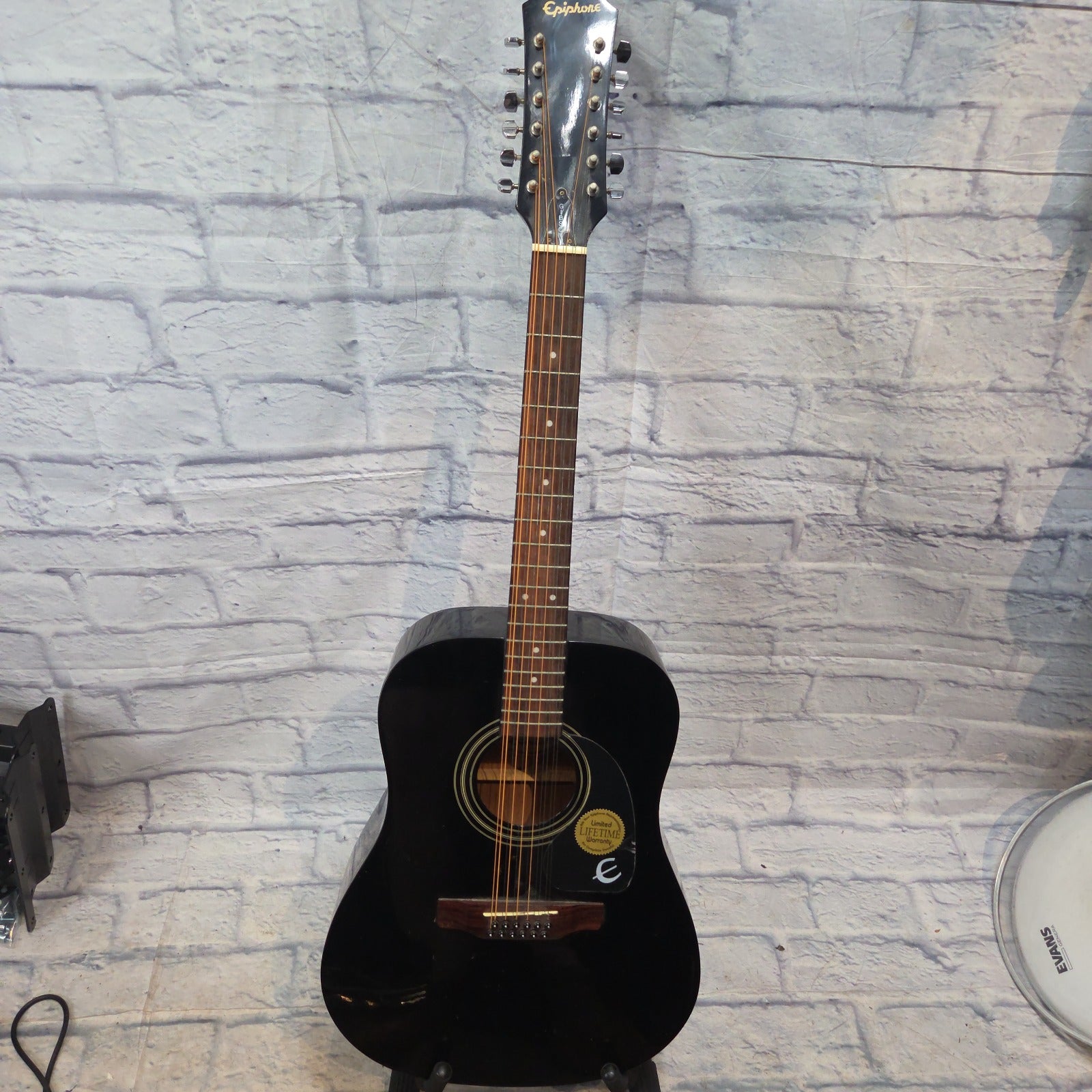Epiphone PR-100-12/BK 12 String Acoustic Guitar