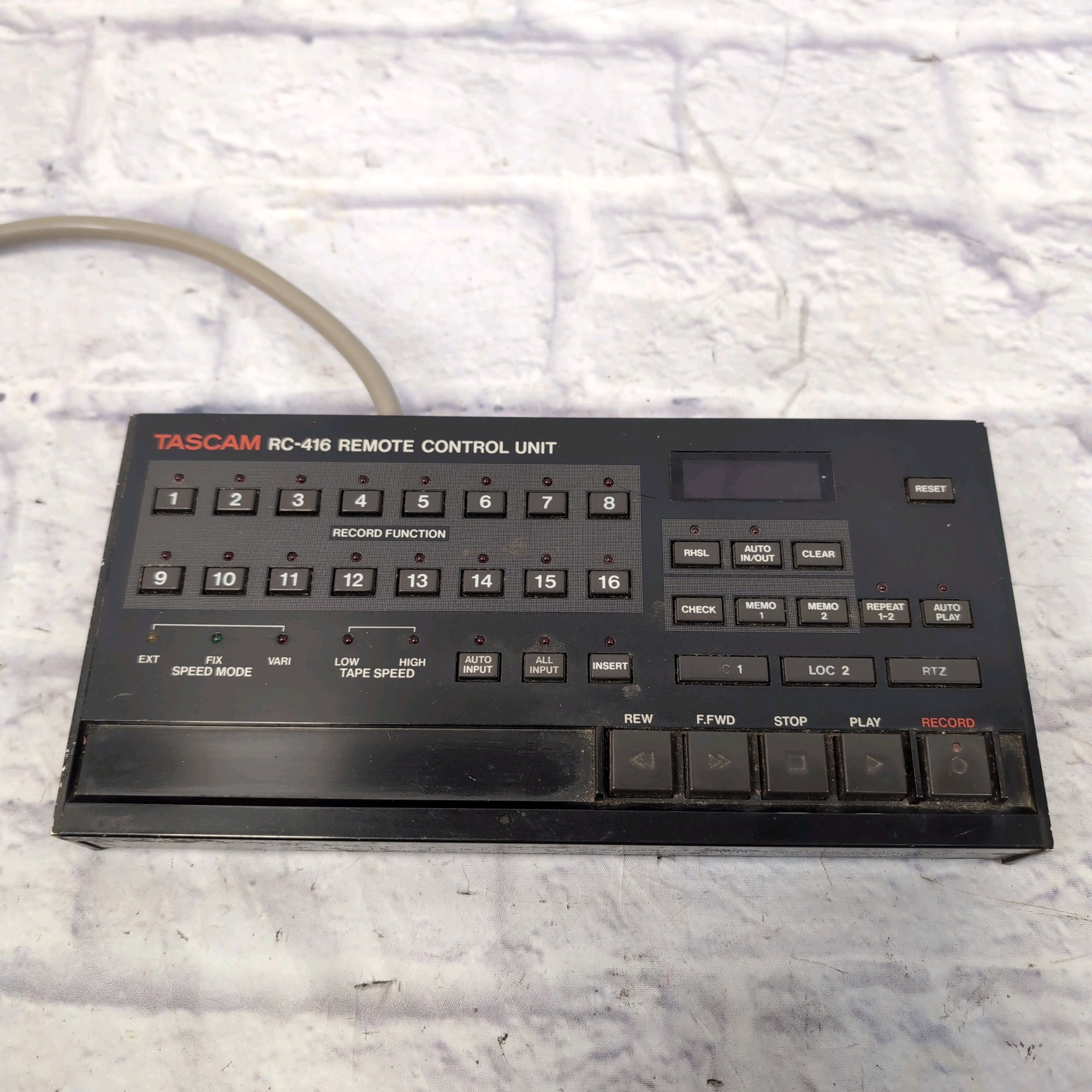 Tascam RC-416 Remote Control for MSR-16 Reel to Reel Recorder