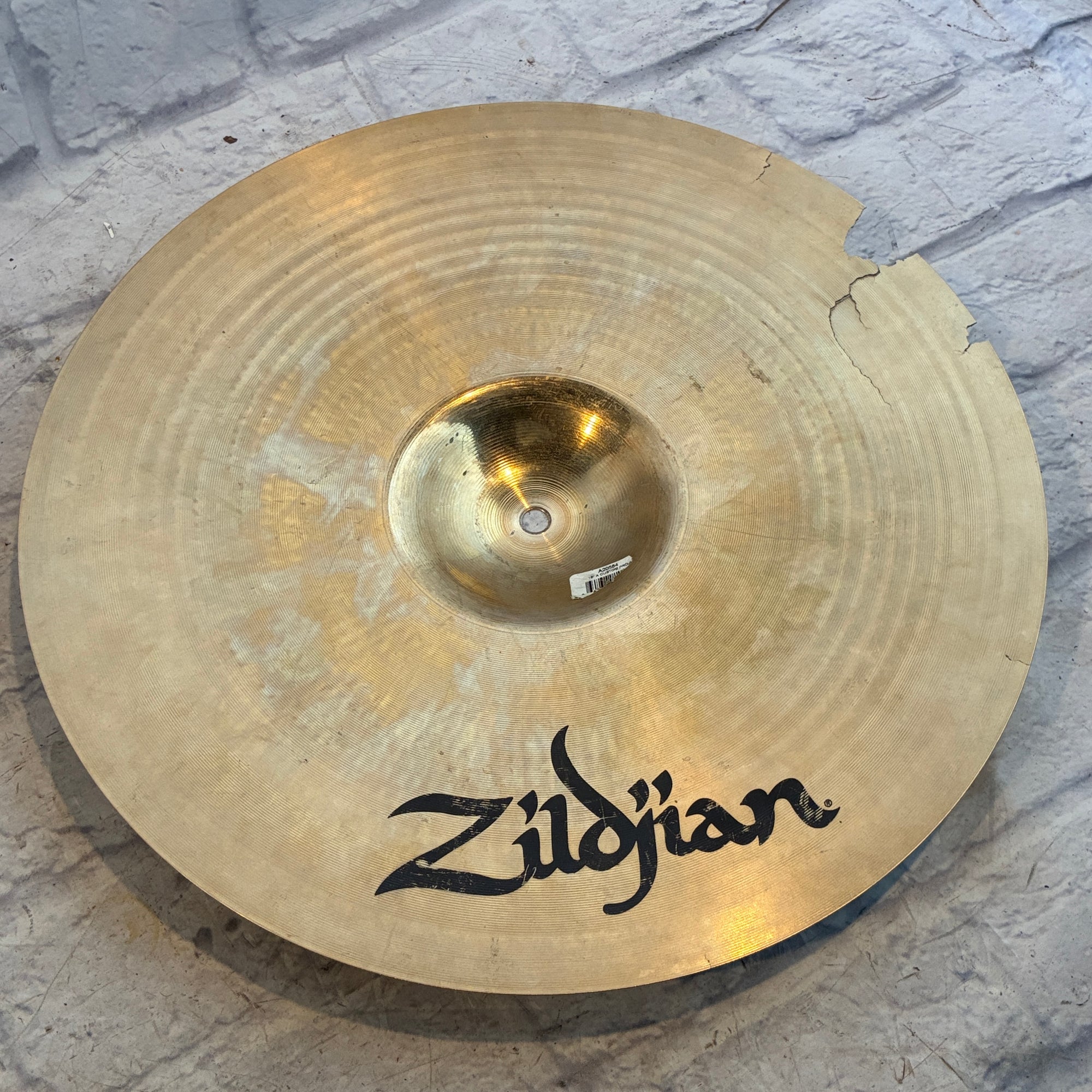 Zildjian 18 A Custom Projection Crash Cymbal CRACKED AS-IS