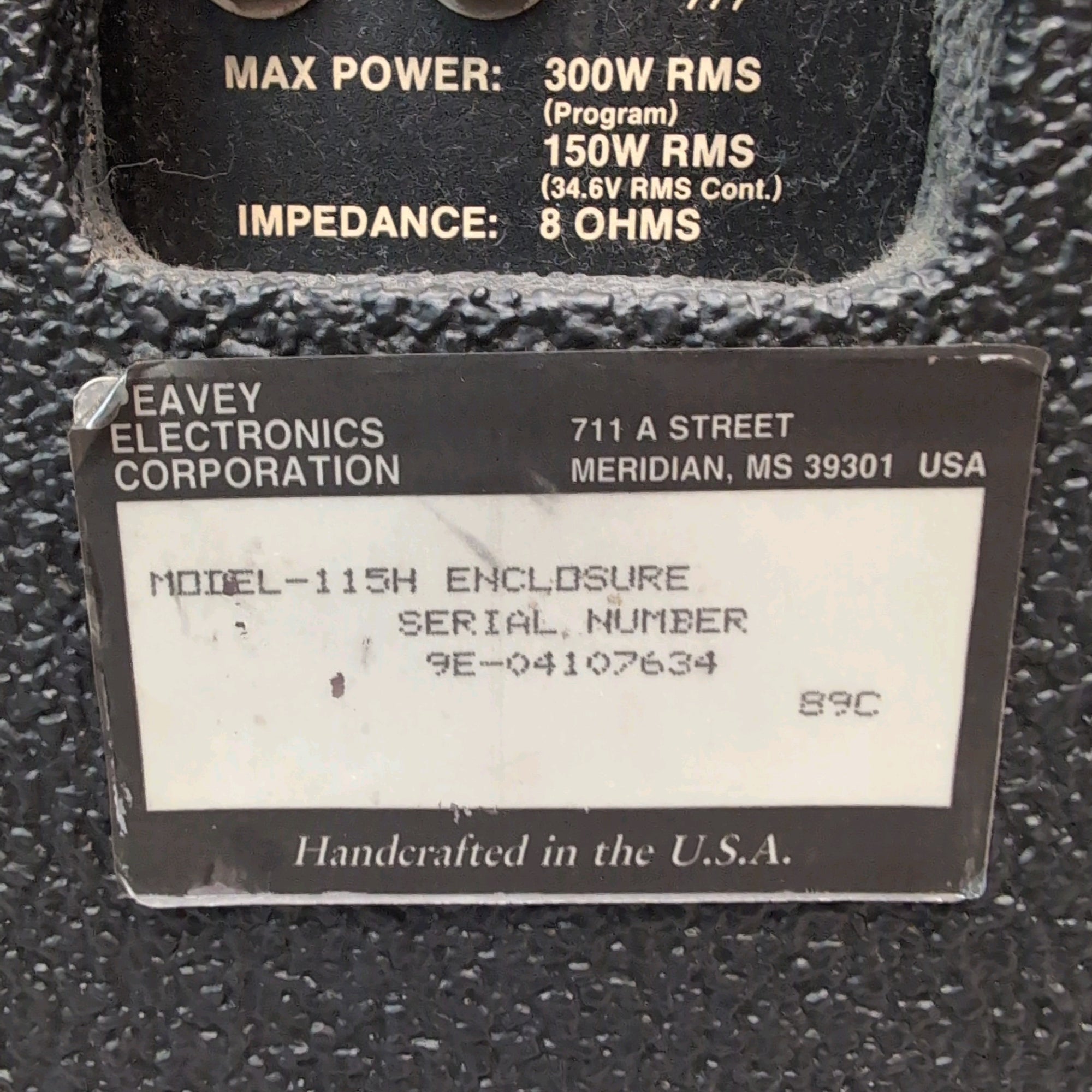 Peavey 115H Passive PA Speaker (Pair)