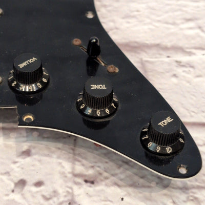 Unknown Black Strat Loaded Pickguard