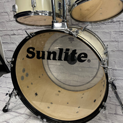 Sunlite 3 Piece Drumset White