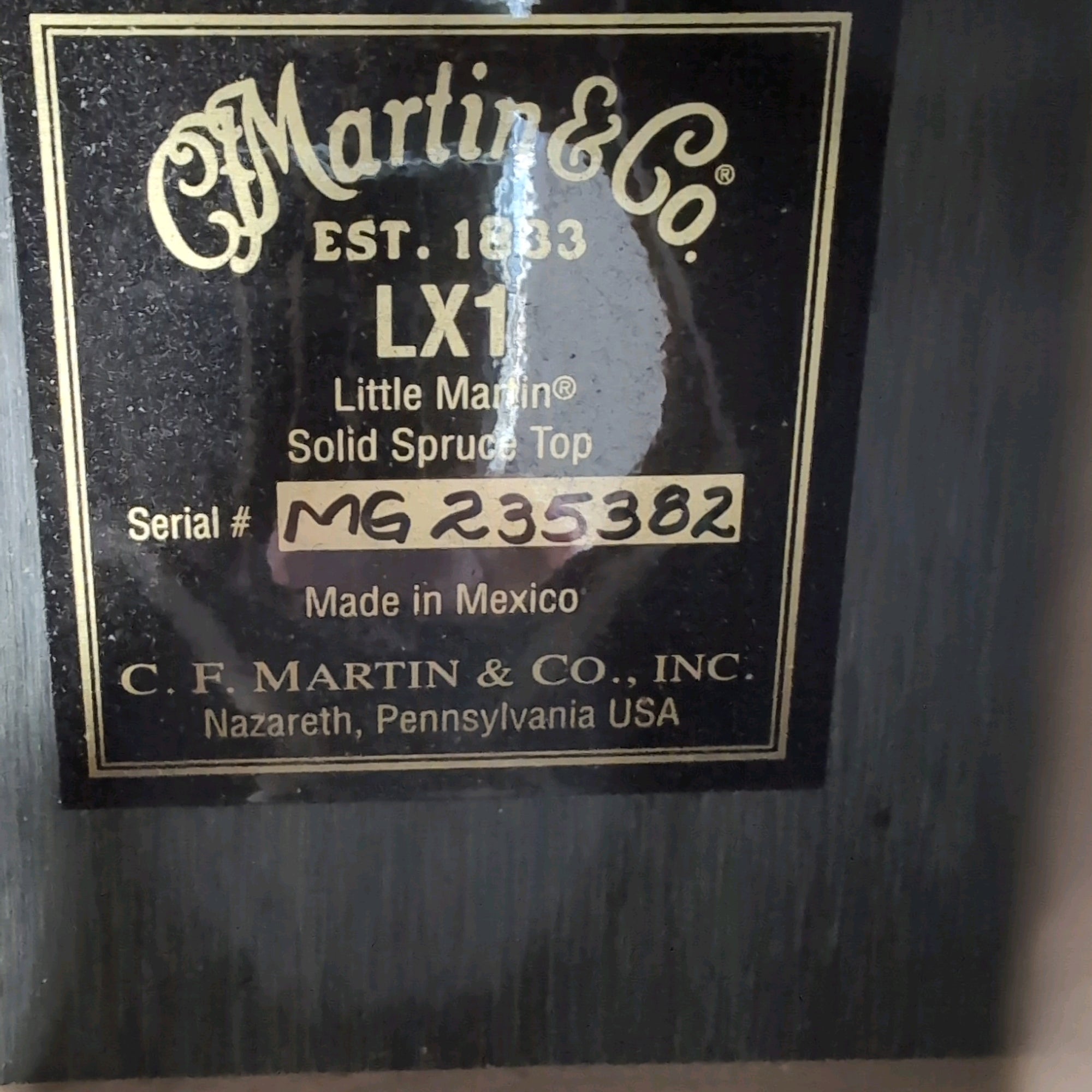 Martin LX1 Little Martin Solid Spruce Top Acoustic Guitar w/ Martin Gig Bag