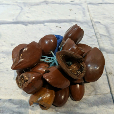 Unknown Three African Seed Pod Rattles Drum Accessory