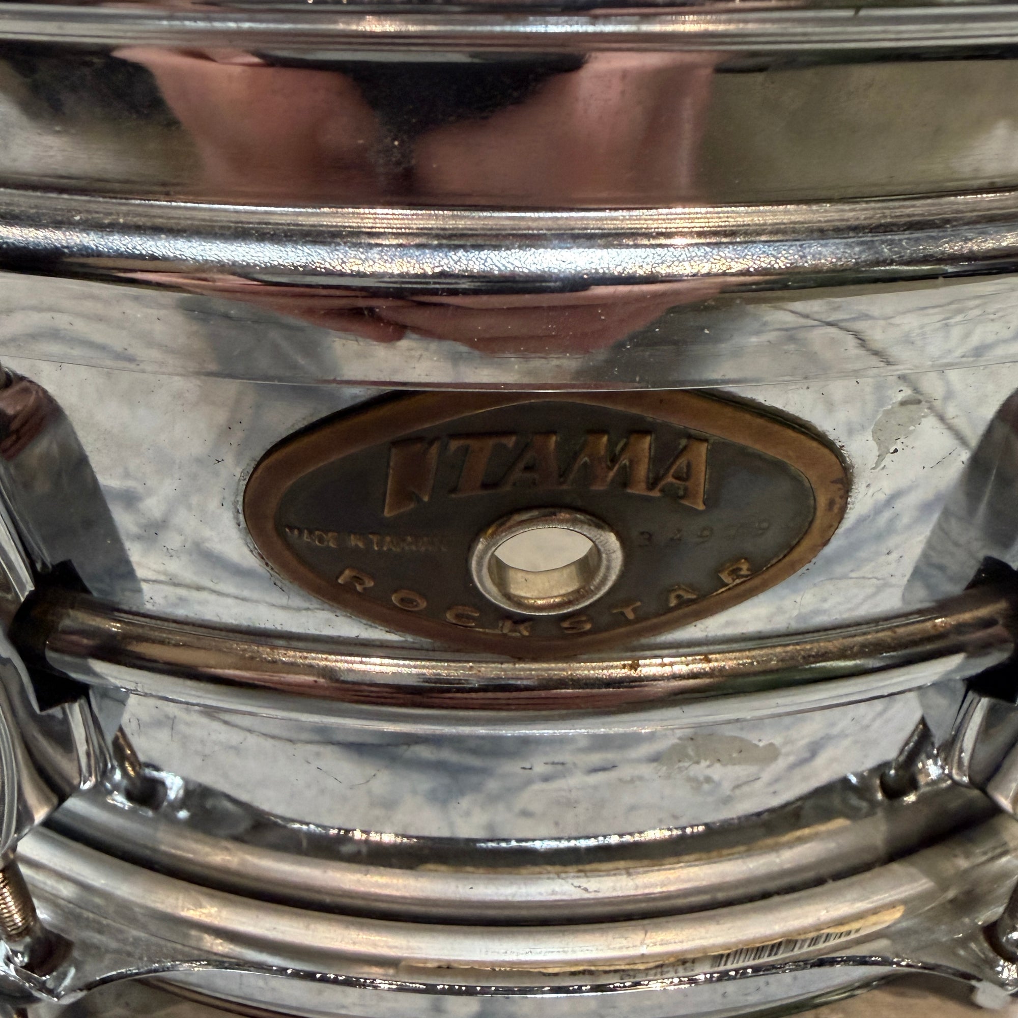 Tama Rockstar Snare Chrome Over Steel