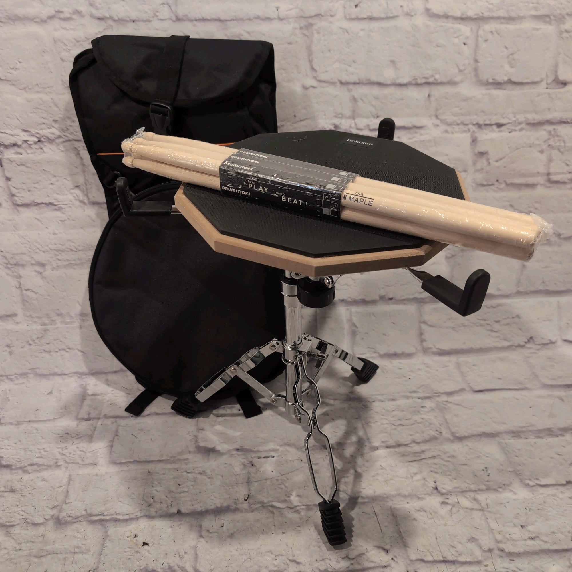 Dokomo Practice Pad Set with Stand and Sticks