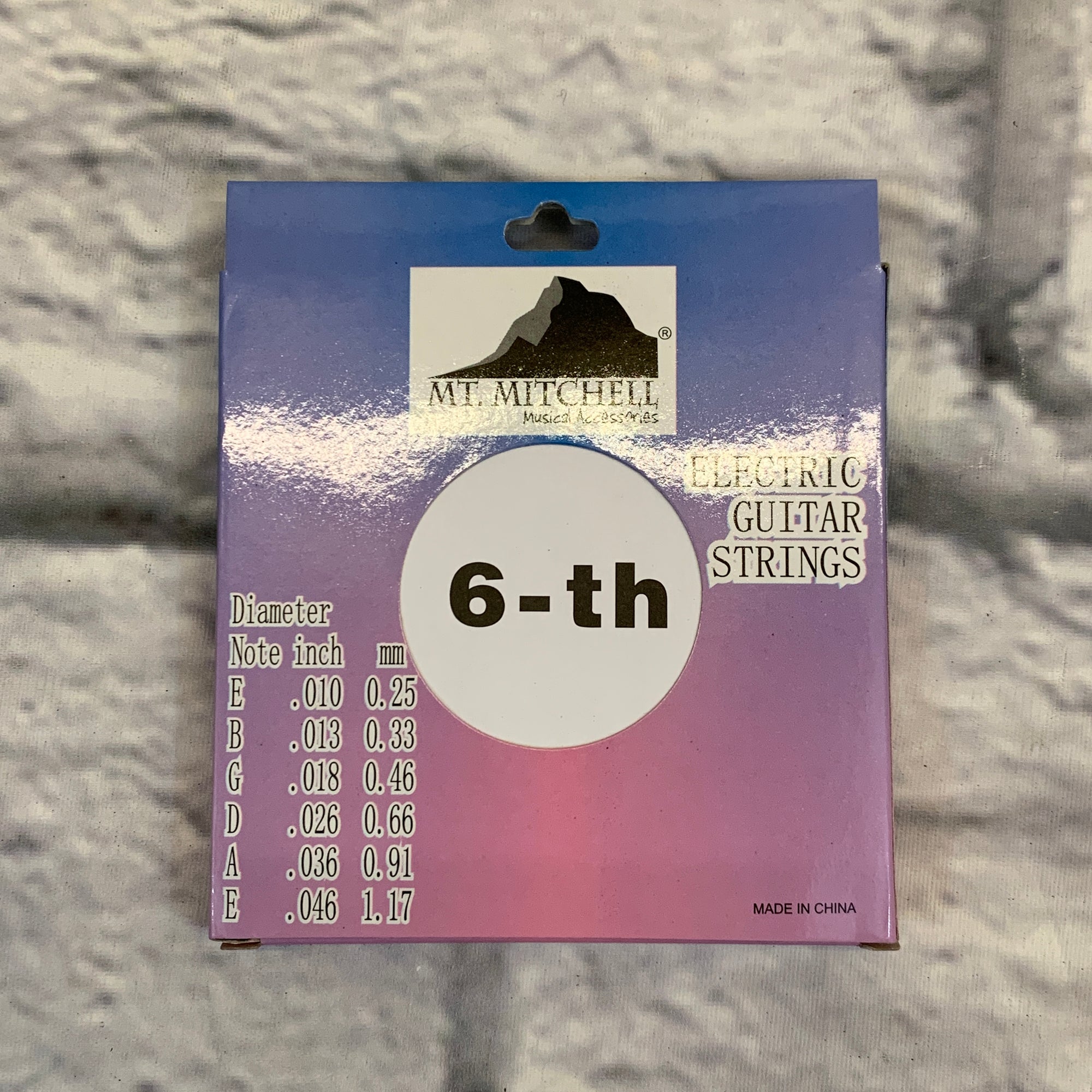 Mt. Mitchell High Quality Nickel Round Wound Light 10-46 Electric Guitar Strings
