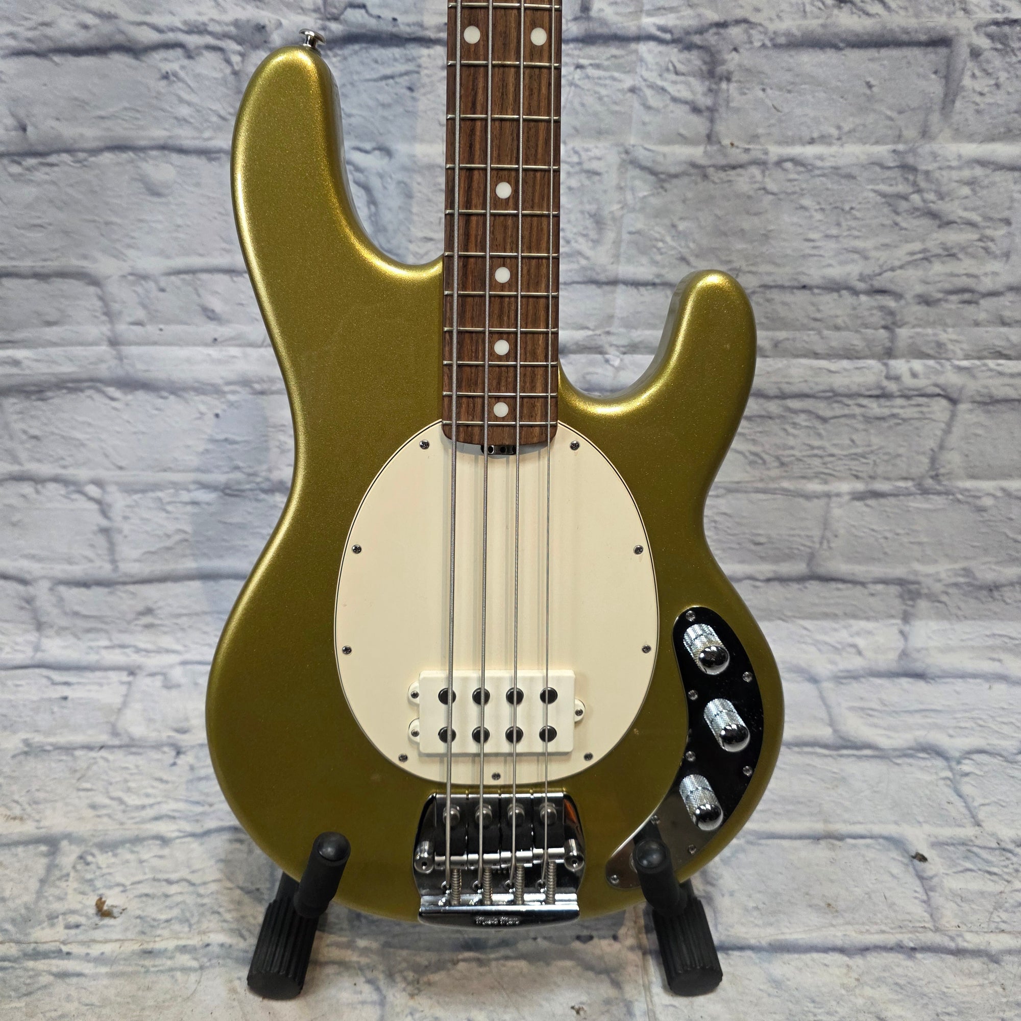 Ernie Ball Music Man Classic Stringray Gold Electric Bass 4 String Bass Guitar