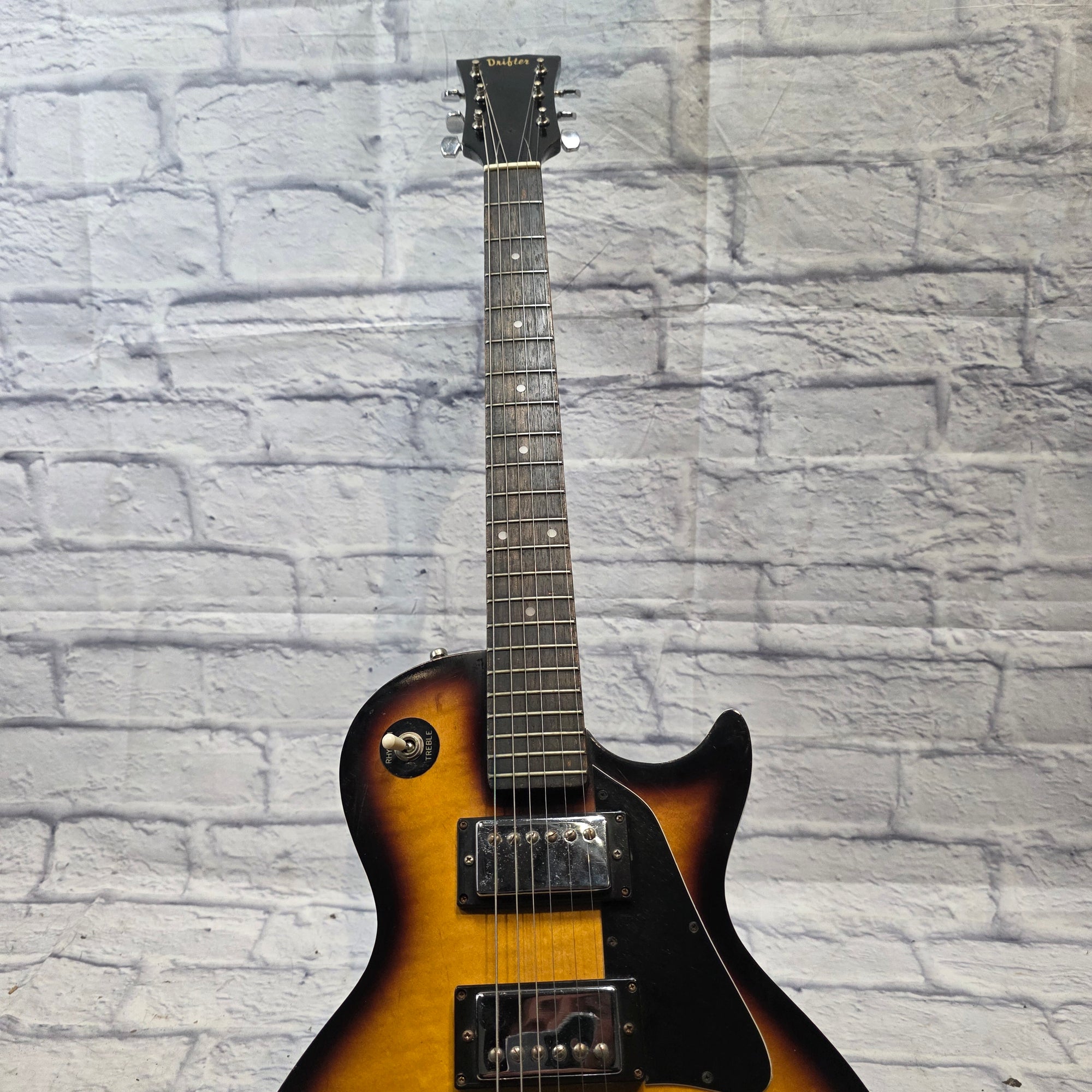 Vintage Drifter 70s Les Paul Copy w/ Wraparound Bridge