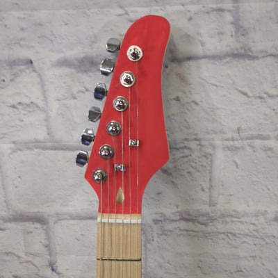 Unknown Partscaster Strat Red & Black Electric Guitar