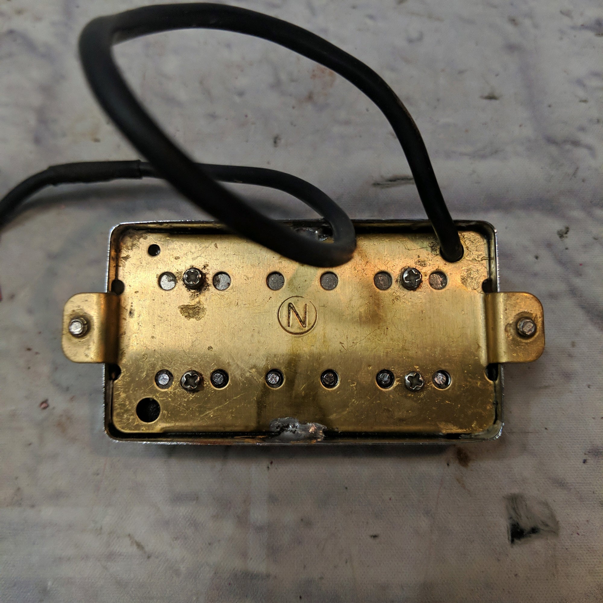Unknown Humbucker Pickup with Chrome Cover