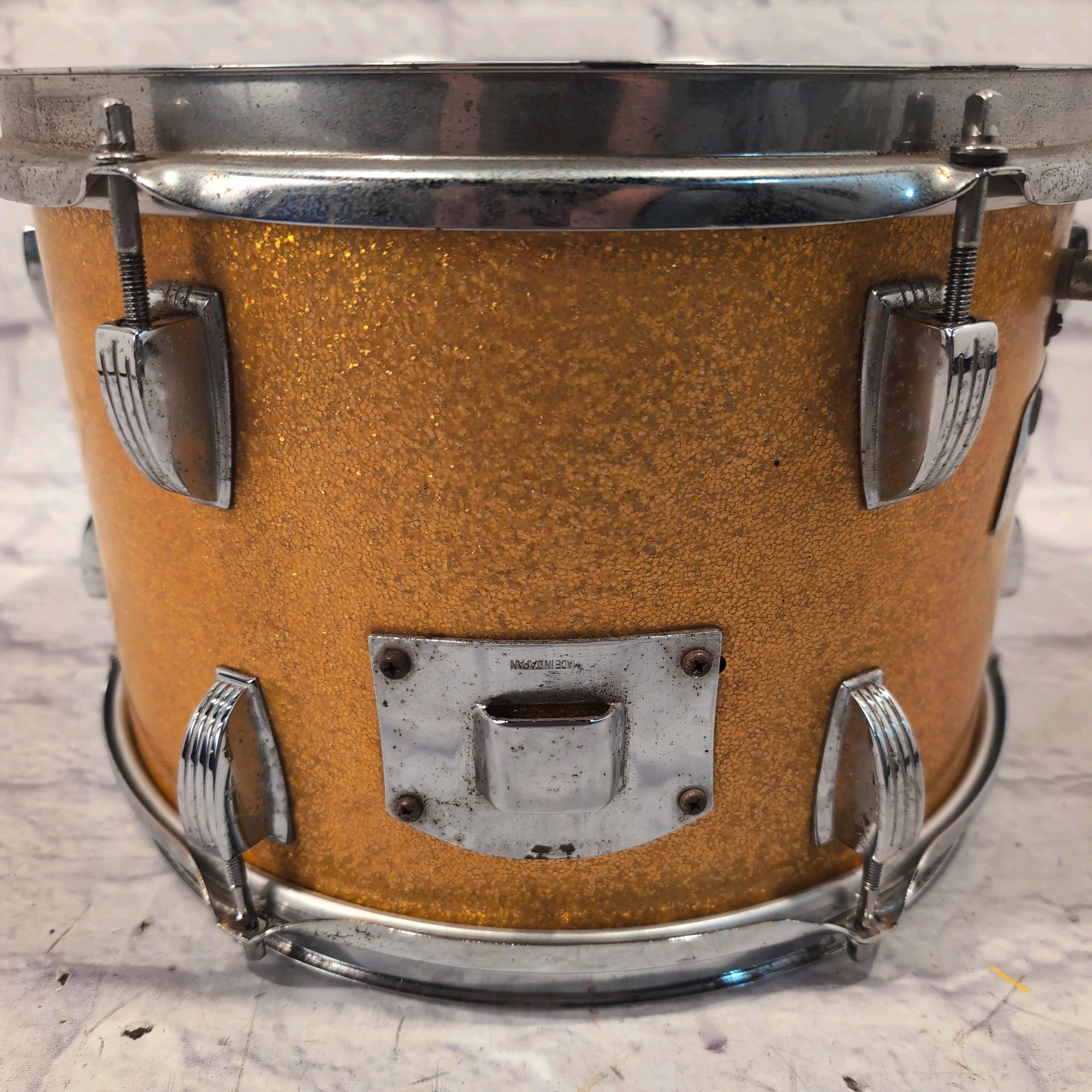 Ludwig 12x8 Gold Sparkle Tom 1970s Slot Mount