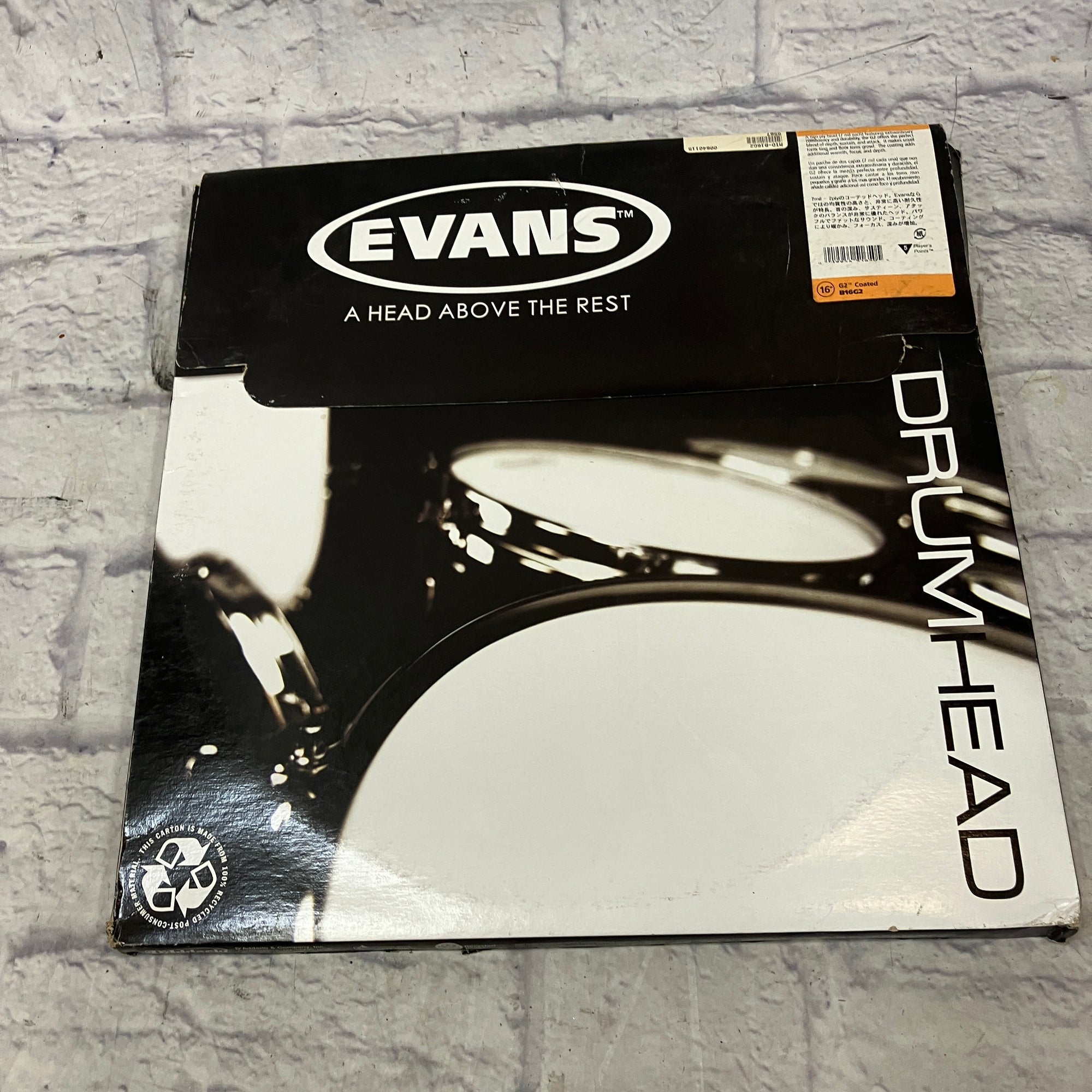 Evans 16 Inch Drum Head With Box Drum Head