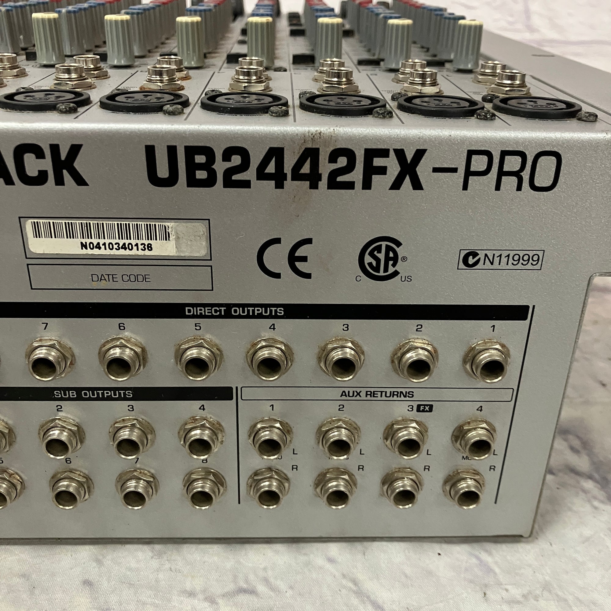 BEHRINGER UB2442FX-PRO アナログミキサー Behringer UB 2442 FX-Pro EURORACK | USA