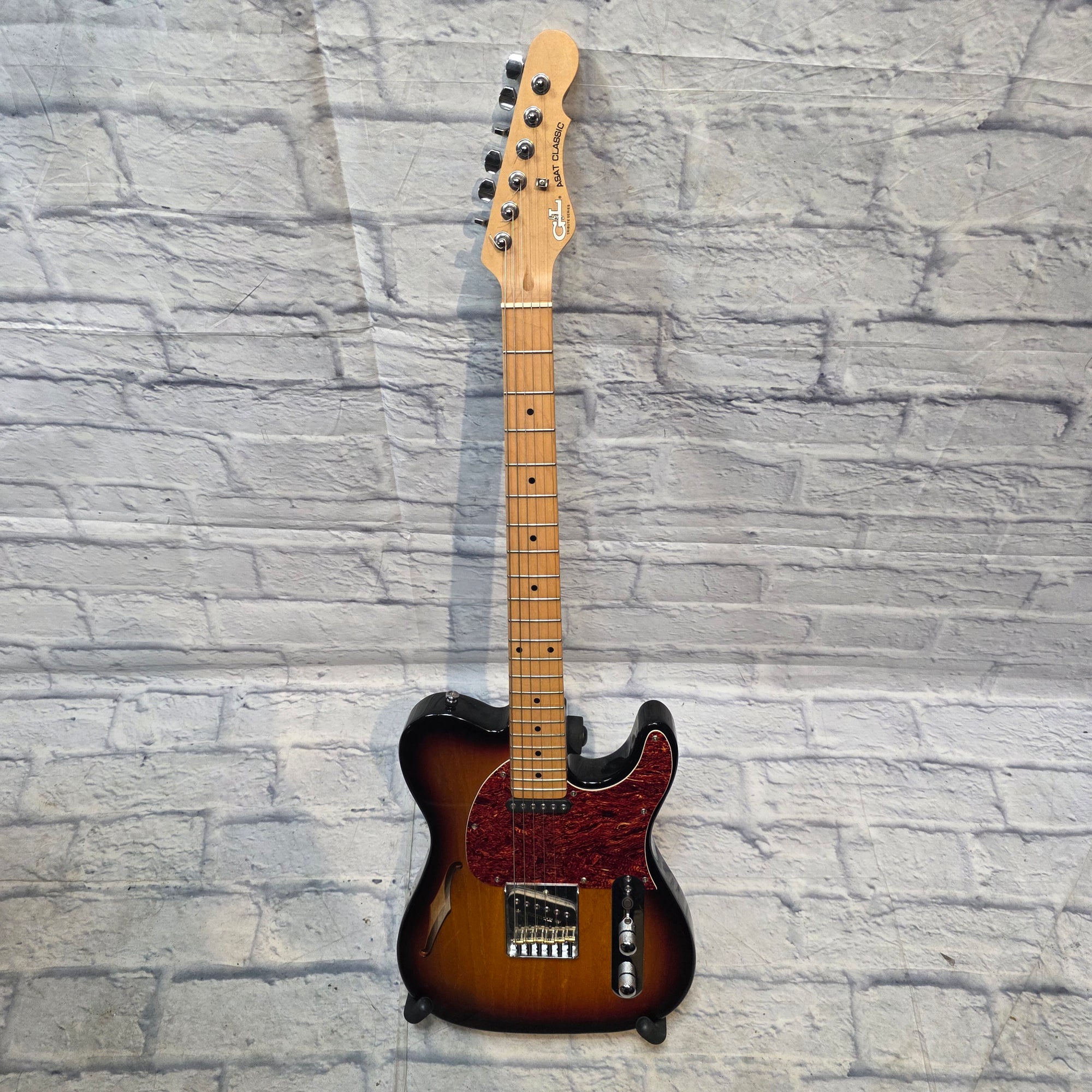 G&L  ASAT Classic Tribute Sunburst Hollow Body Electric Guitar