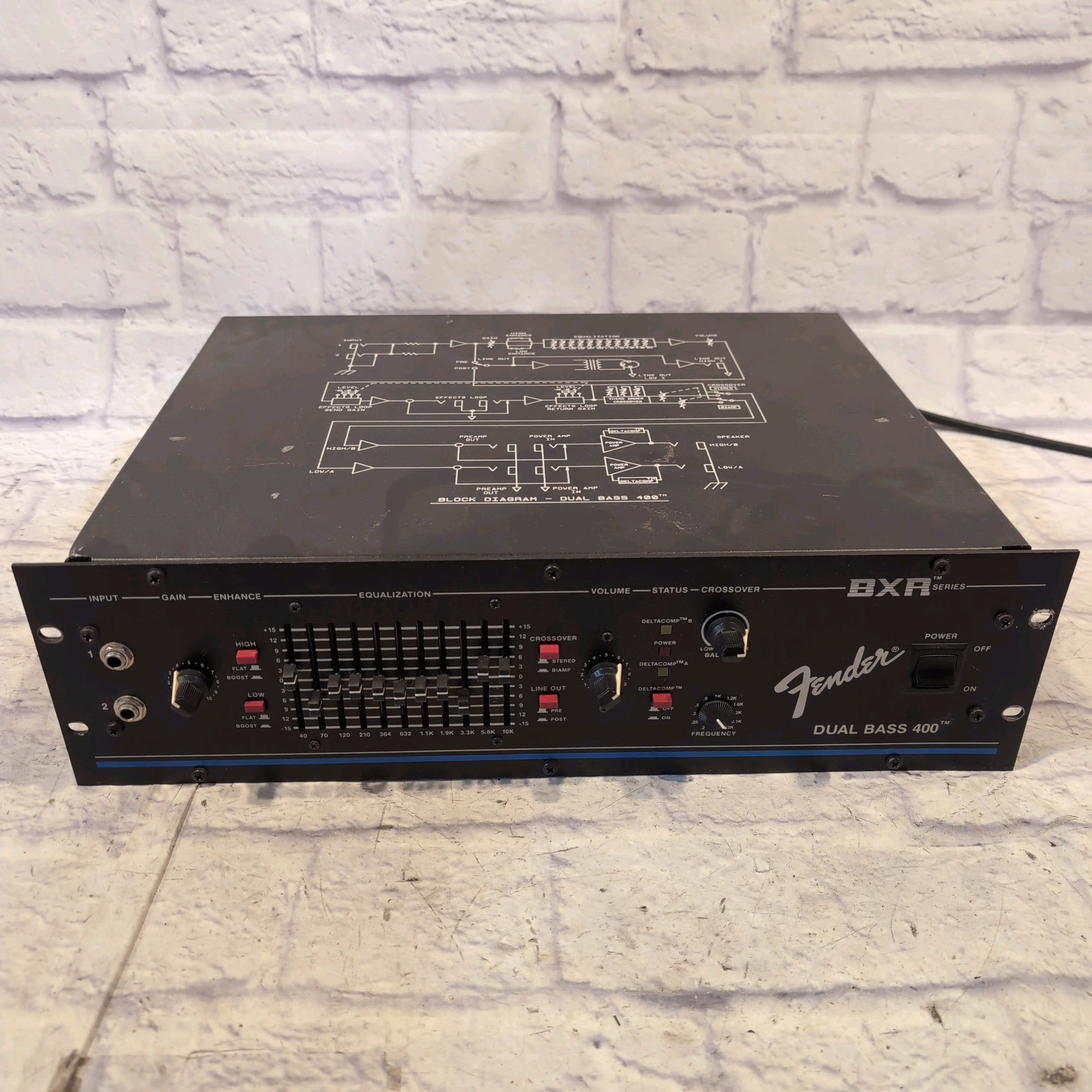 Fender BXR Dual Bass 400 Rack Mount Bass Amp Head