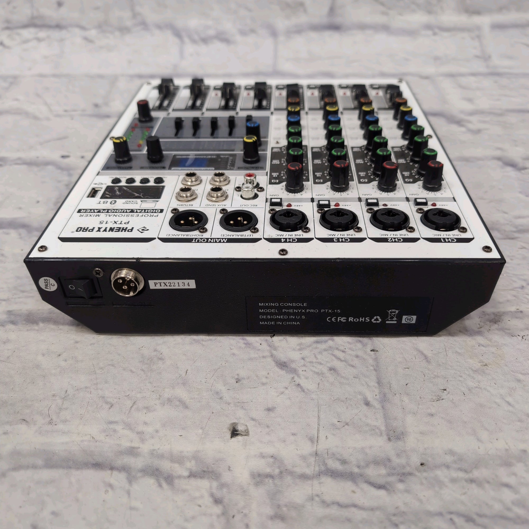 Phenyx Pro PTX-15 4-Channel USB Mixer