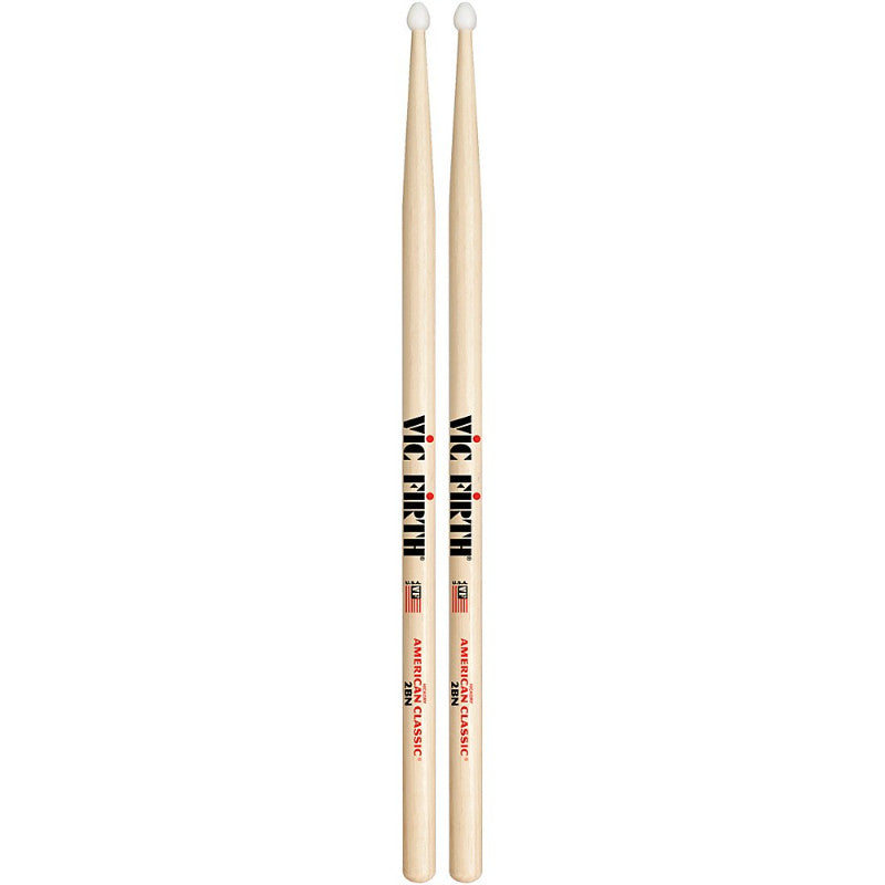 Vic Firth American Classic 2BN - Nylon Tip Drum Sticks VF2BN