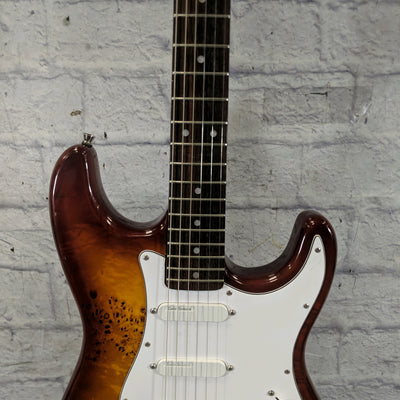 Unknown Partscaster Strat with Lace Sensor Emerald, Silver Purple Pickups