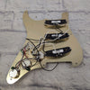 Unknown Gold Anodized Strat Style Loaded Pickguard with Slick Pickup Pickguard