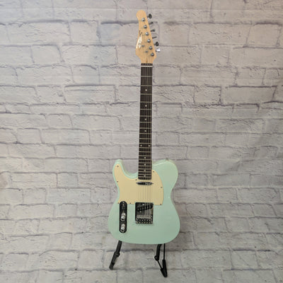 Sawtooth ET Series Tele Style Left Handed Lefty Surf Green Electric Guitar
