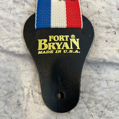 Fort Bryan Red White & Blue Nylon Guitar Strap
