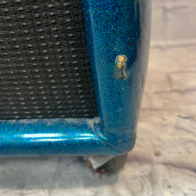 Plush Vintage P1000S 2x15 Guitar Cabinet Blue Sparkle