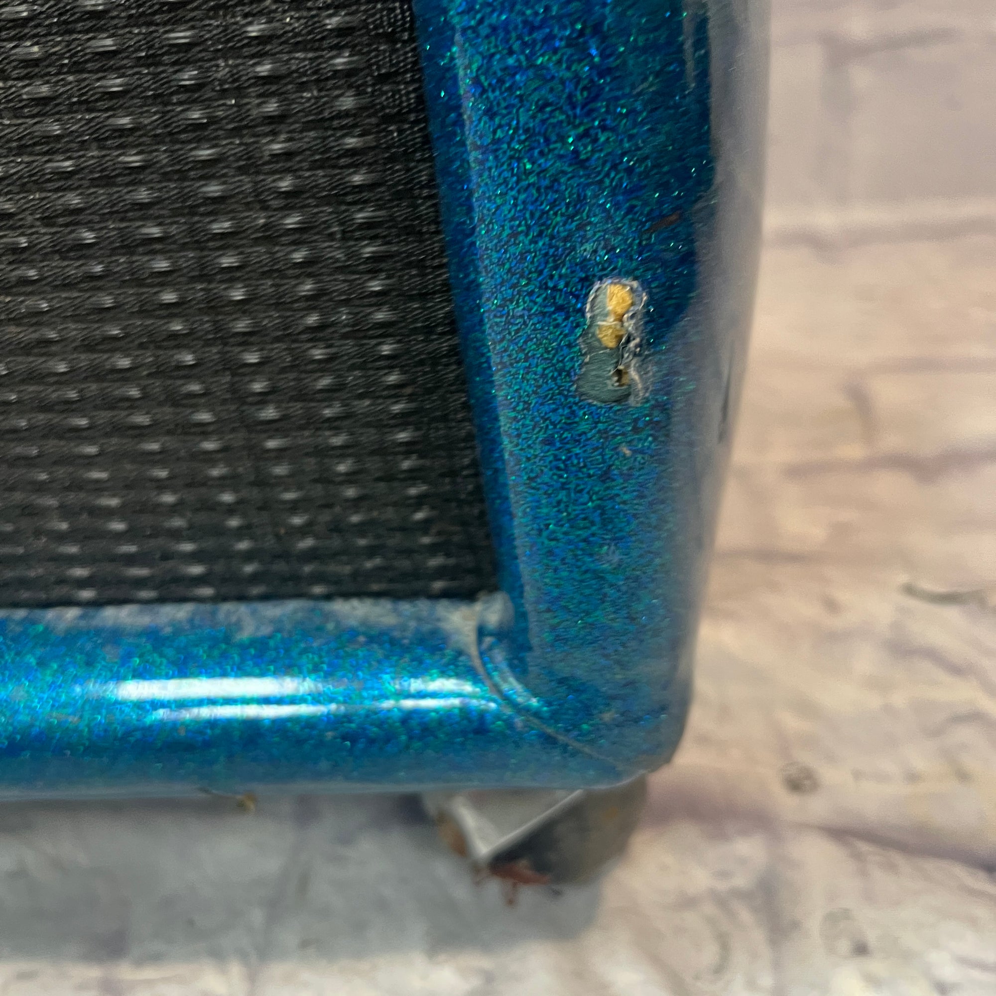 Plush Vintage P1000S 2x15 Guitar Cabinet Blue Sparkle