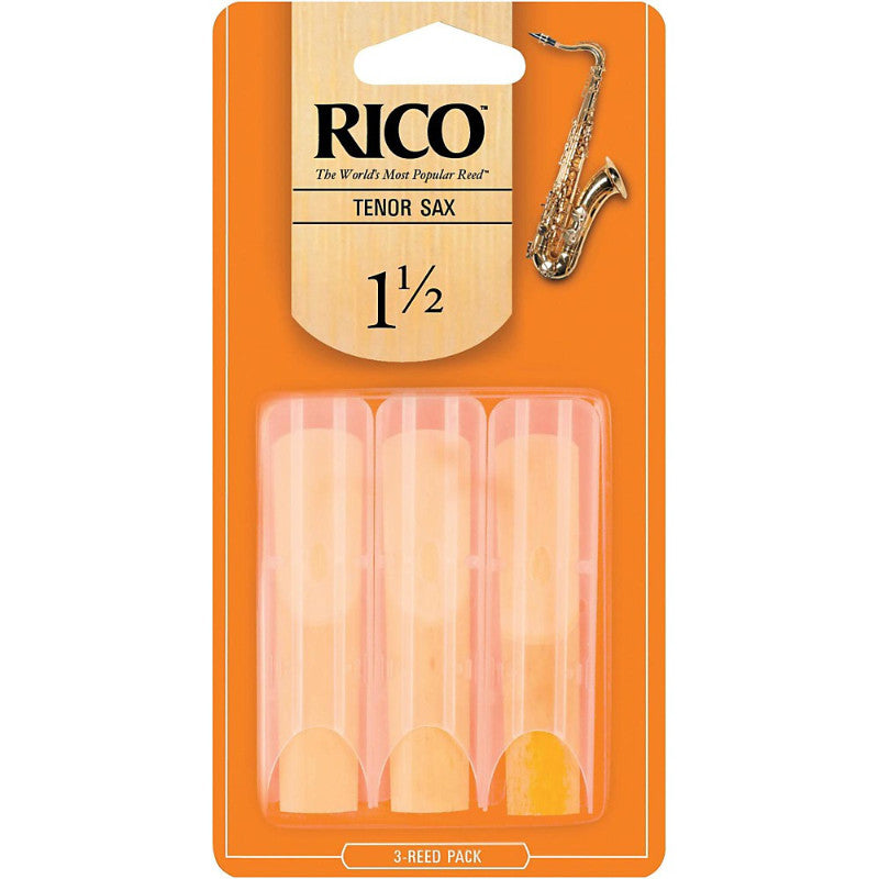 Rico Tenor Saxophone Reeds Strength 1.5 3-Pack