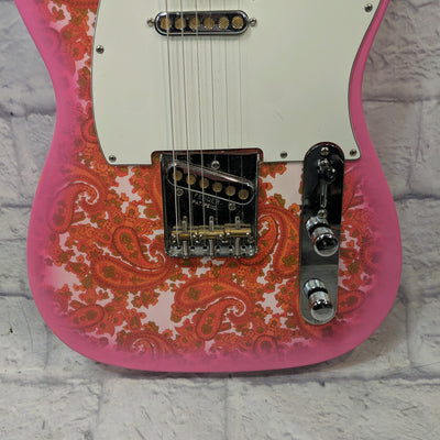 Unknown Pink Paisley Parts Telecaster Electric Guitar