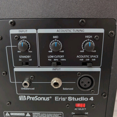 PreSonus Eris Studio 4 Active Studio Monitors - Pair