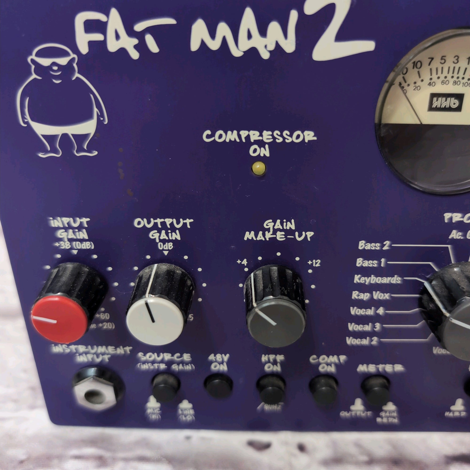 動作品 HHB Radius 5 FAT MAN 2 コンプレッサー 真空管 HHB Radius 5 Fat Man 2 Tube Preamp - Evolution Music