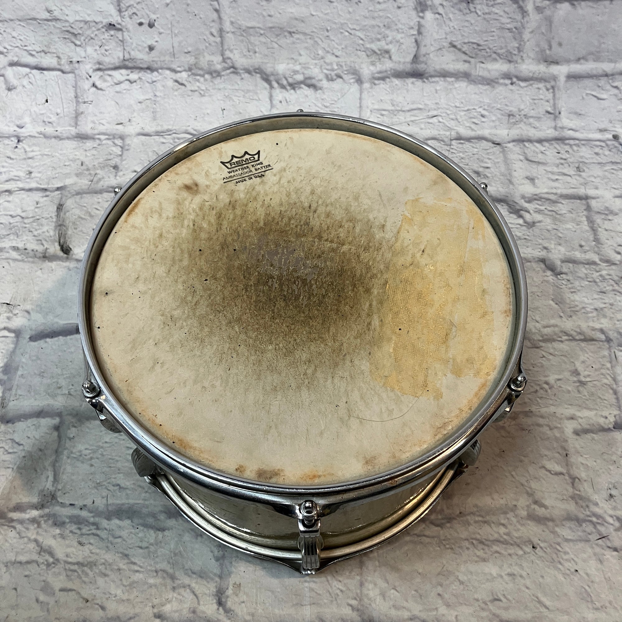 Vintage 1969 Ludwig Silver Three Piece Drum Set